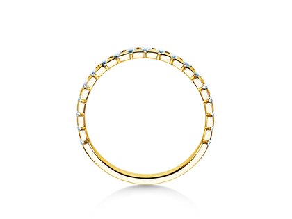 Anello di Fidanzamento Balance in 9K oro giallo con diamanti 0,50ct G/SI