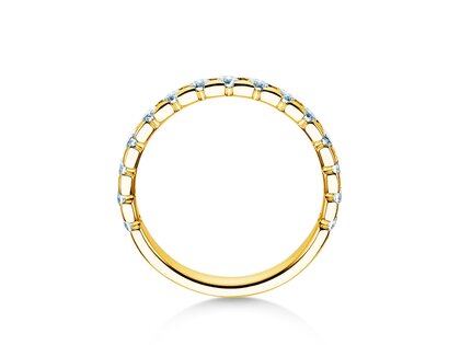 Anello di Fidanzamento Balance in 14K oro giallo con diamanti 0,75ct G/SI