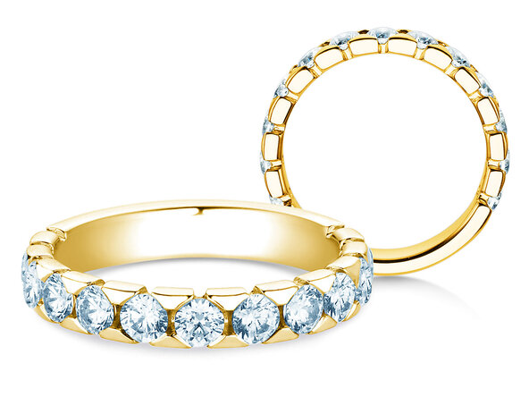 Anello di Fidanzamento Balance in 14K oro giallo con diamanti 1,30ct G/SI