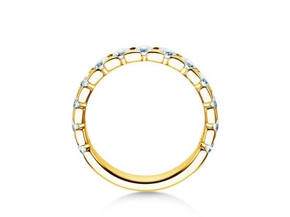 Anello di Fidanzamento Balance in 14K oro giallo con diamanti 1,30ct G/SI