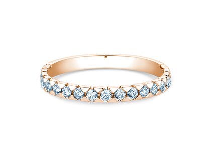 Anello di Fidanzamento Balance in 18K oro rosa con diamanti 0,50ct G/SI