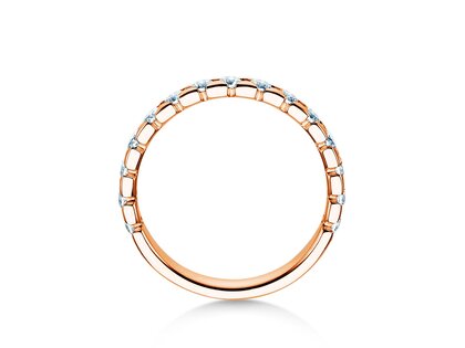 Anello di Fidanzamento Balance in 14K oro rosa con diamanti 0,75ct G/SI