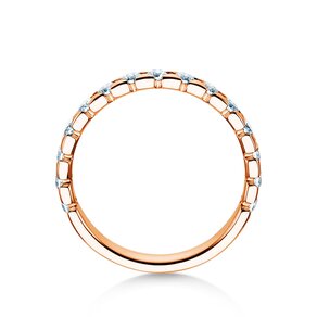 Anello di Fidanzamento Balance in 14K oro rosa con diamanti 0,75ct G/SI