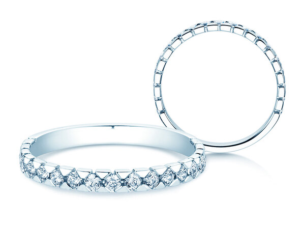 Anello di Fidanzamento Balance in 9K oro bianco con diamanti 0,50ct G/SI