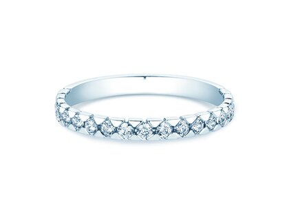 Anello di Fidanzamento Balance in 9K oro bianco con diamanti 0,50ct G/SI