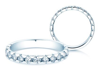 Anello di Fidanzamento Balance in 14K oro bianco con diamanti 0,75ct G/SI