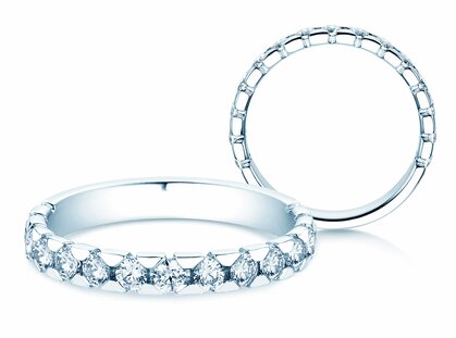 Anello di Fidanzamento Balance in 14K oro bianco con diamanti 0,75ct G/SI