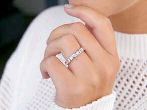 Anello di Fidanzamento Balance in 14K oro bianco con diamanti 1,30ct G/SI