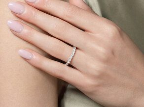 Anello di Fidanzamento Dawn in 14K oro bianco con diamanti 1,27ct G/SI
