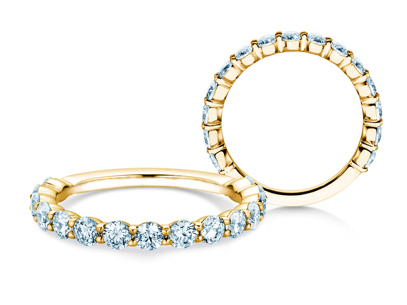 Anello di Fidanzamento Dawn in 14K oro giallo con diamanti 1,27ct G/SI