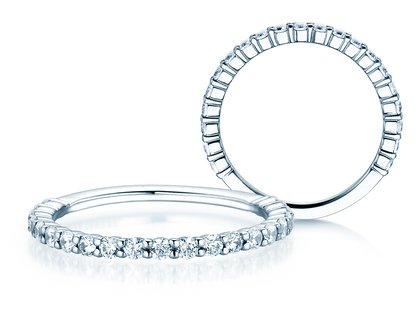 Anello di Fidanzamento Dawn in 9K oro bianco con diamanti 0,53ct G/SI