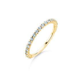 Anello di Fidanzamento Dawn in 14K oro giallo con diamanti 0,53ct G/SI