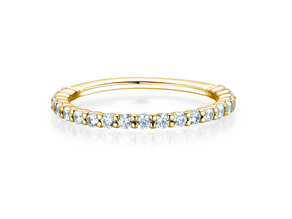 Anello di Fidanzamento Dawn in 14K oro giallo con diamanti 0,53ct G/SI