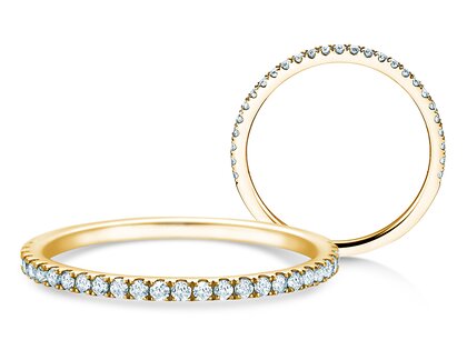 Anello di Fidanzamento Dusk in 9K oro giallo con diamanti 0,25ct G/SI