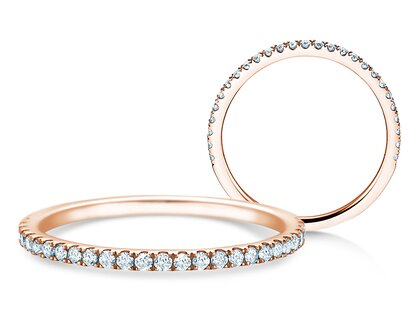 Anello di Fidanzamento Dusk in 9K oro rosa con diamanti 0,25ct G/SI