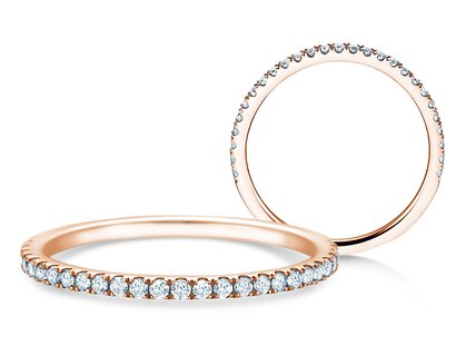 Anello di Fidanzamento Dusk in 14K oro rosa con diamanti 0,25ct G/SI