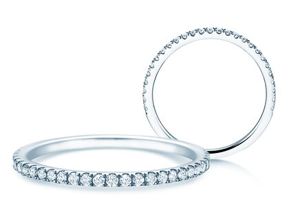 Anello di Fidanzamento Dusk in platino 950/- con diamanti 0,25ct G/SI
