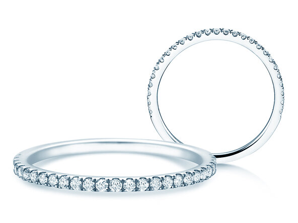 Anello di Fidanzamento Dusk in platino 950/- con diamanti 0,25ct G/SI