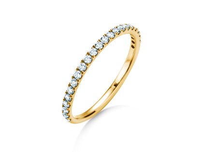 Anello di Fidanzamento Dusk in 14K oro giallo con diamanti 0,35ct G/SI