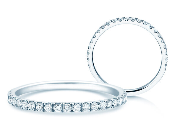 Anello di Fidanzamento Dusk in 14K oro bianco con diamanti 0,35ct G/SI