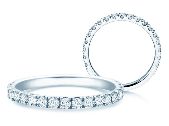 Anello di Fidanzamento Dusk in 14K oro bianco con diamanti 0,55ct G/SI