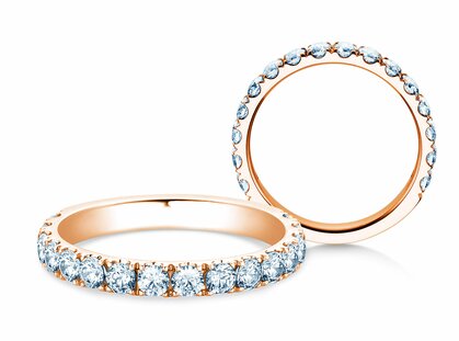 Anello di Fidanzamento Dusk in 14K oro rosa con diamanti 0,96ct G/SI