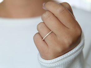 Anello di Fidanzamento Dusk in 14K oro giallo con diamanti 0,35ct G/SI