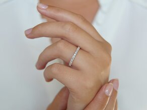 Anello di Fidanzamento Dusk in 14K oro bianco con diamanti 0,55ct G/SI