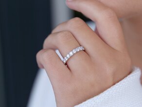 Anello di Fidanzamento Dusk in 14K oro bianco con diamanti da laboratorio 1,40ct E/VS