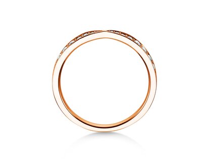 Anello di Fidanzamento V-Eternity in 18K oro rosa con diamanti 0,30ct G/SI