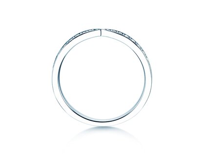 Anello di Fidanzamento V-Eternity in 14K oro bianco con diamanti 0,22ct G/SI