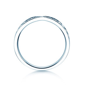 Anello di Fidanzamento V-Eternity in 14K oro bianco con diamanti 0,30ct G/SI