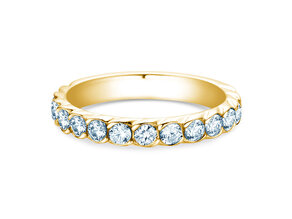 Anello di Fidanzamento Wave in 14K oro giallo con diamanti 1,30ct G/SI