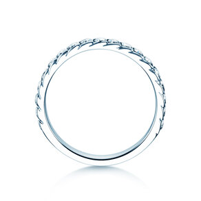 Anello di Fidanzamento Wave in 14K oro bianco con diamanti 0,57ct G/SI