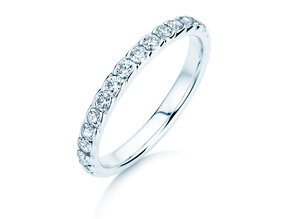 Anello di Fidanzamento Wave in 14K oro bianco con diamanti 0,57ct G/SI