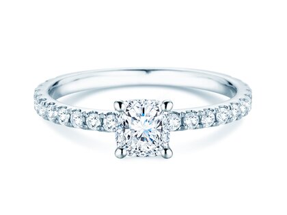 Anello di Fidanzamento Classic 4 Cushion Pavé