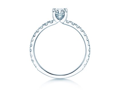 Anello di Fidanzamento Classic 4 Cushion Pavé