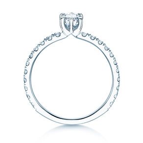 Anello di Fidanzamento Classic 4 Marquise Pavé
