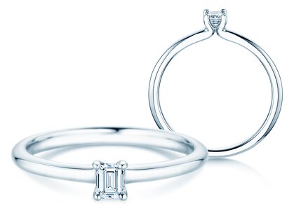 Anello di Fidanzamento Emerald Clean