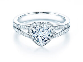 Anello di Fidanzamento Flame in 18K oro bianco con diamanti 1,54ct G/SI