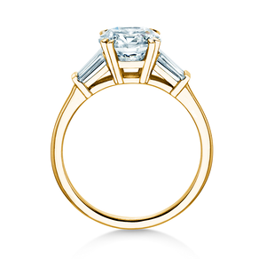 Anello di Fidanzamento Brilliant Tapered Baguette  in 9K oro giallo con diamanti 0,41ct G/SI