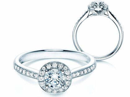 Anello di Fidanzamento Halo Classic