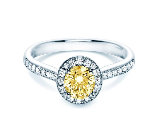 Anello di Fidanzamento Halo Intense