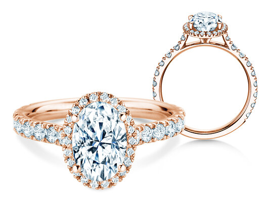 Anello di Fidanzamento Pure Emotion in 9K oro bianco con diamanti 0,61ct G/SI
