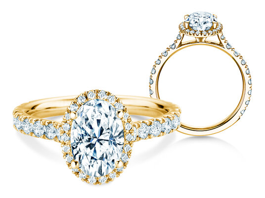 Anello di Fidanzamento Pure Emotion in 9K oro bianco con diamanti 0,61ct G/SI