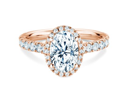 Anello di Fidanzamento Pure Emotion in 14K oro rosa con diamanti 0,61ct G/SI