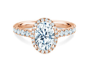 Anello di Fidanzamento Pure Emotion in 14K oro rosa con diamanti 0,61ct G/SI
