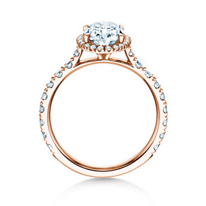 Anello di Fidanzamento Pure Emotion in 14K oro rosa con diamanti 0,61ct G/SI