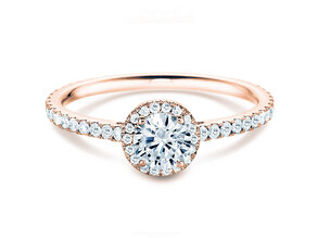 Anello di Fidanzamento Pure Infinity in 18K oro rosa con diamanti 0,90ct G/SI