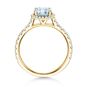 Anello di Fidanzamento Pure Infinity in 9K oro giallo con diamanti da laboratorio 0,65ct E/VS